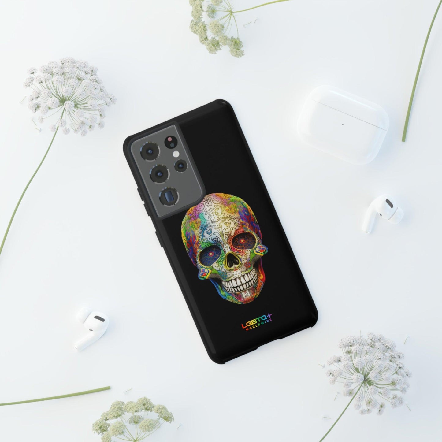 LGBTQWorldwide - ,,SKULL HEAD" Doppelgehäuse Handyhülle Accessories, Glossy, iPhone Cases, Matte, Phone accessory, Phone Cases, Samsung Cases, tough, Valentine's Day Picks lgbtq Bekleidung Accessoires unisex Zubehör