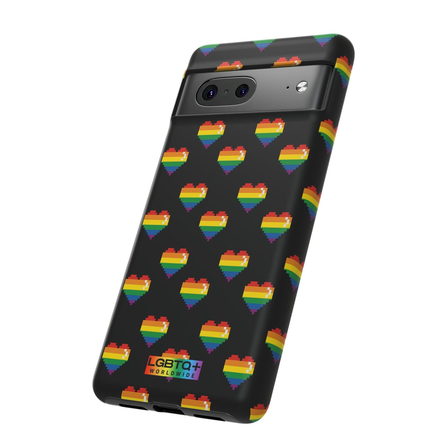 LGBTQWorldwide - ,,COMIC HERZEN" Doppelgehäuse Handyhülle Accessories, Glossy, iPhone Cases, Matte, Phone accessory, Phone Cases, Samsung Cases, Thermo, Valentine's Day Picks lgbtq Bekleidung Accessoires unisex Zubehör