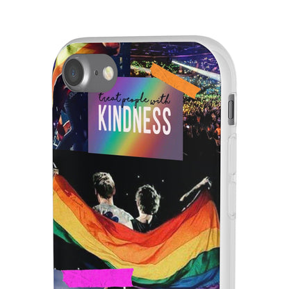 LGBTQWorldwide - ,,KINDNESS" Flexible Handyhülle Accessories, Case, iPhone, iPhone Cases, Phone accessory, Phone Cases, Samsung Cases, silikon, Valentine's Day promotion lgbtq Bekleidung Accessoires unisex Zubehör