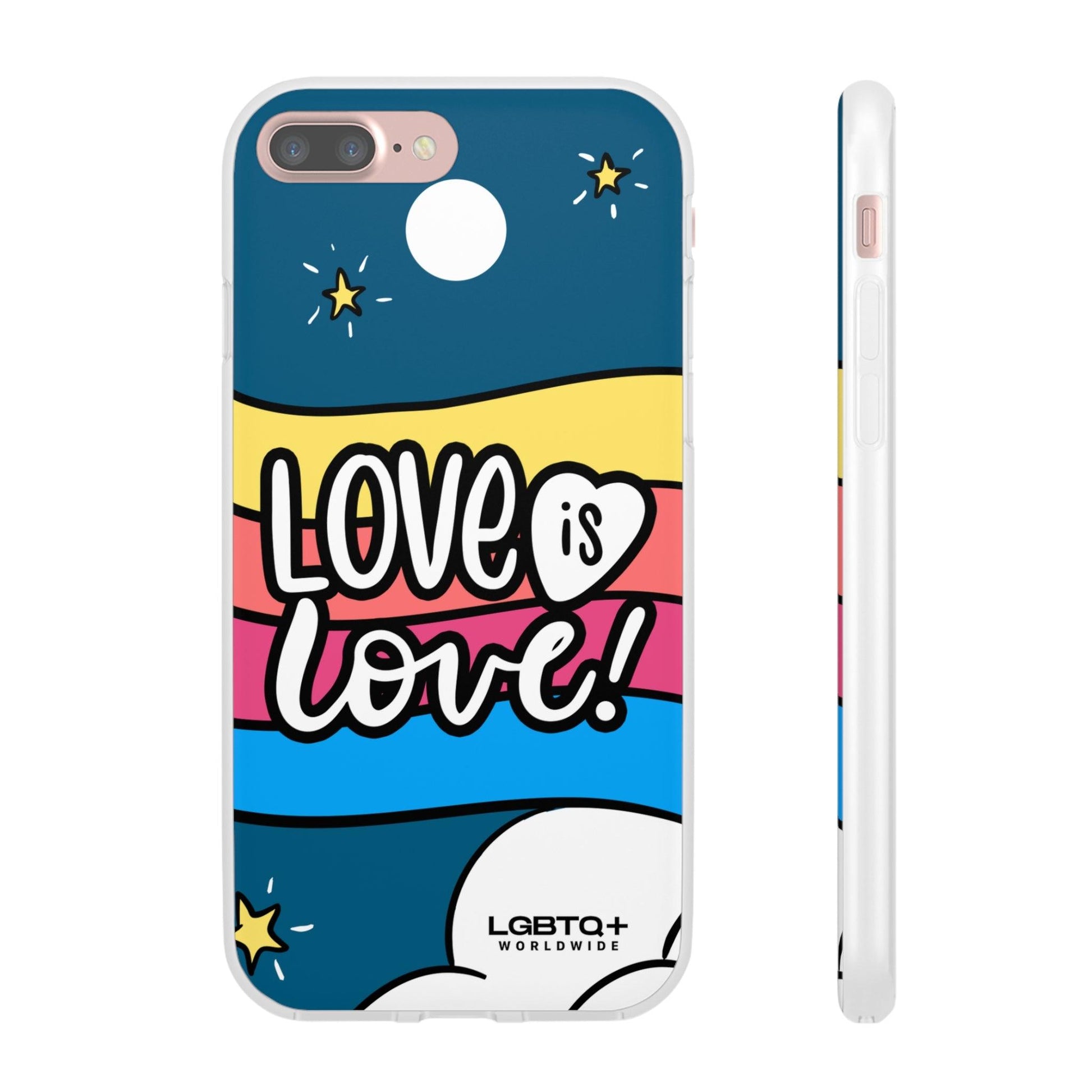 LGBTQWorldwide - ,,LIEBES WOLKE" Flexible Handyhülle Accessories, Case, iPhone, iPhone Cases, Phone accessory, Phone Cases, Samsung Cases, silikon, Valentine's Day promotion lgbtq Bekleidung Accessoires unisex Zubehör