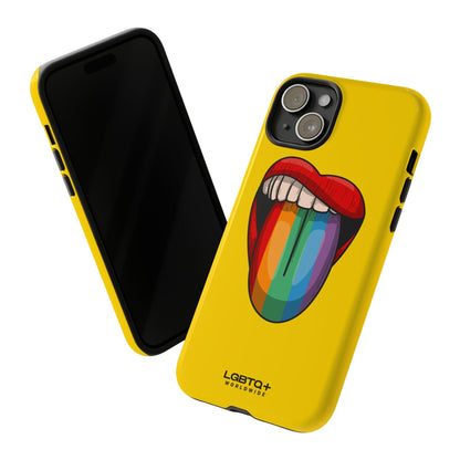 LGBTQWorldwide - ,,ZUNGE" Doppelgehäuse Handyhülle Accessories, Glossy, iPhone Cases, Matte, Phone accessory, Phone Cases, Samsung Cases, Thermo, Valentine's Day Picks lgbtq Bekleidung Accessoires unisex Zubehör