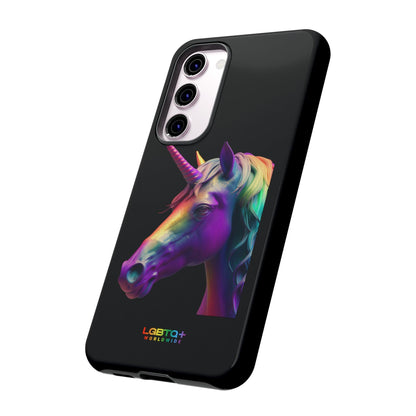 LGBTQWorldwide - ,,REGENBOGEN EINHORN" Doppelgehäuse Handyhülle Accessories, Glossy, iPhone Cases, Matte, Phone accessory, Phone Cases, Samsung Cases, tough, Valentine's Day Picks lgbtq Bekleidung Accessoires unisex Zubehör