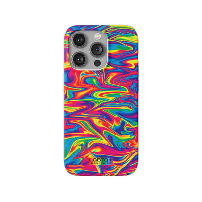 LGBTQWorldwide - ,,ABSTRACT" Flexible Handyhülle Accessories, Case, iPhone, iPhone Cases, Phone accessory, Phone Cases, Samsung Cases, silikon, Valentine's Day promotion lgbtq Bekleidung Accessoires unisex Zubehör