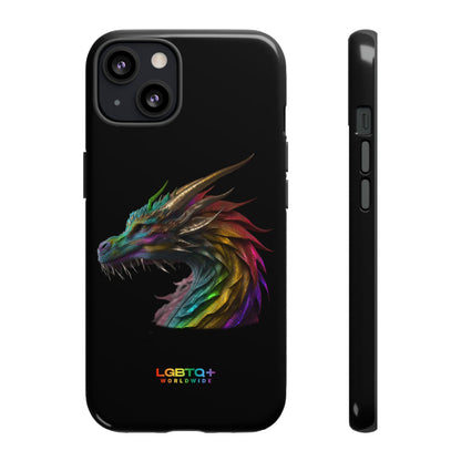 LGBTQWorldwide - ,,DRACHE" Doppelgehäuse Handyhülle Accessories, Glossy, iPhone Cases, Matte, Phone accessory, Phone Cases, Samsung Cases, tough, Valentine's Day Picks lgbtq Bekleidung Accessoires unisex Zubehör