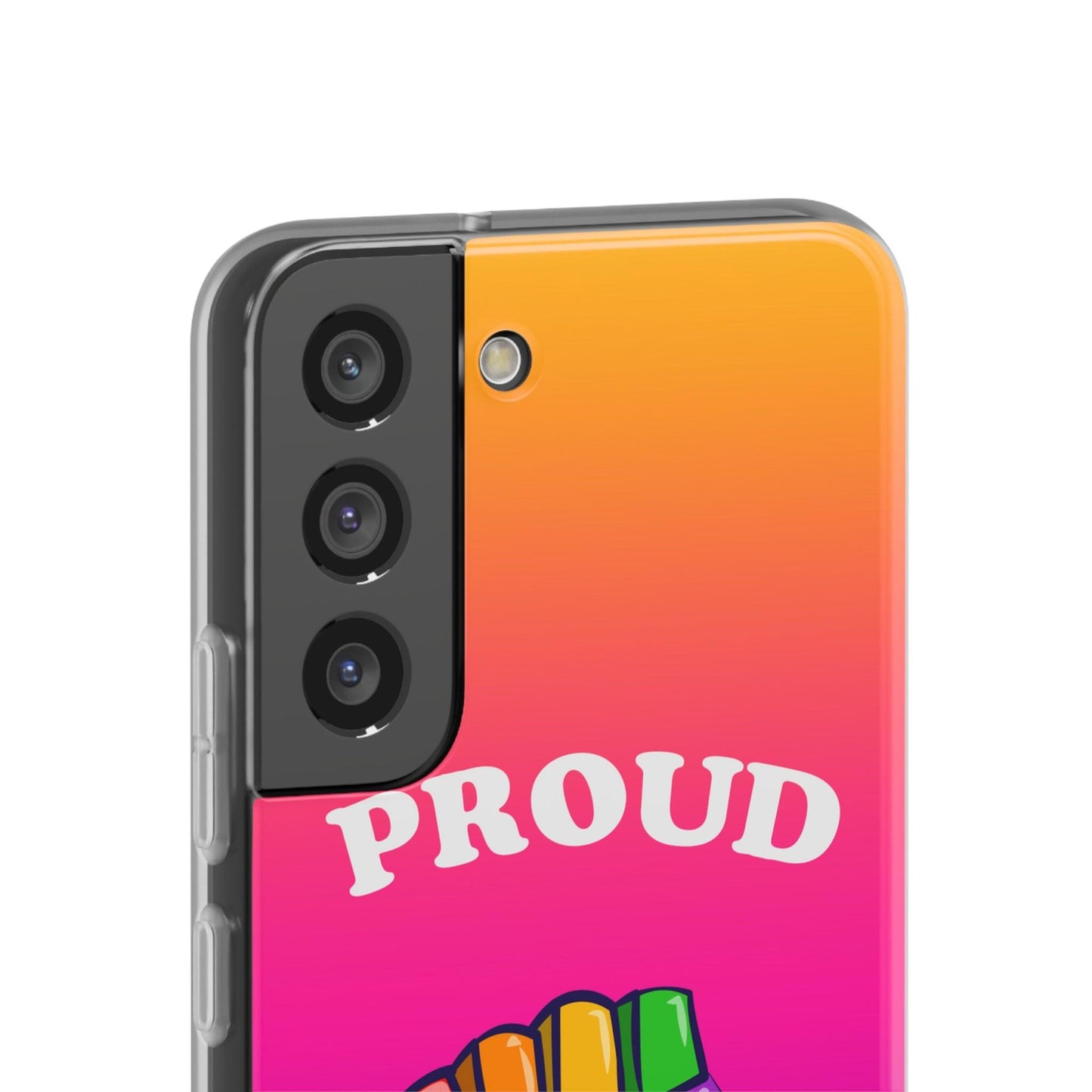 LGBTQWorldwide - ,,GLÜCKLICH" Flexible Handyhülle Accessories, Case, iPhone, iPhone Cases, Phone accessory, Phone Cases, Samsung Cases, silikon, Valentine's Day promotion lgbtq Bekleidung Accessoires unisex Zubehör