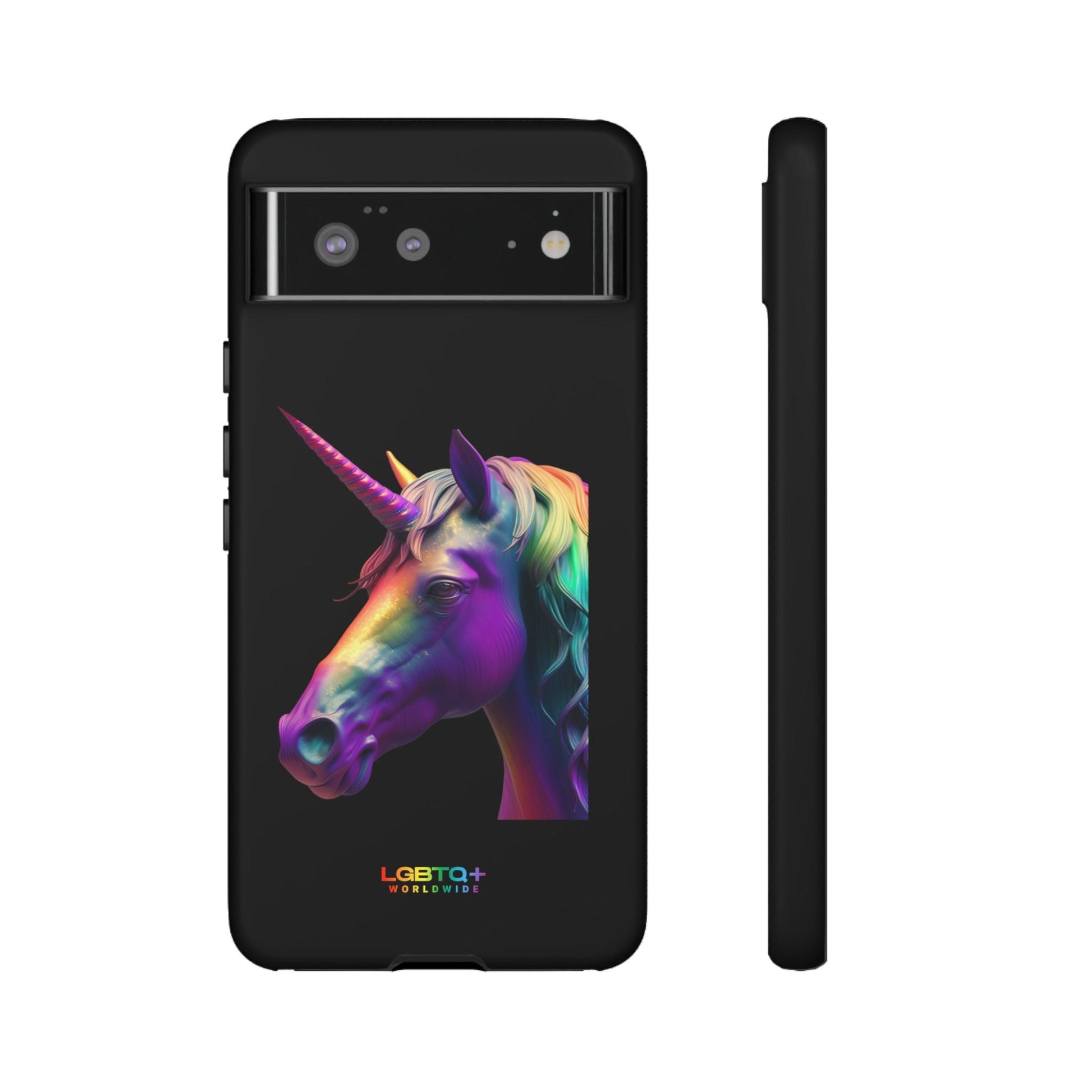 LGBTQWorldwide - ,,REGENBOGEN EINHORN" Doppelgehäuse Handyhülle Accessories, Glossy, iPhone Cases, Matte, Phone accessory, Phone Cases, Samsung Cases, tough, Valentine's Day Picks lgbtq Bekleidung Accessoires unisex Zubehör