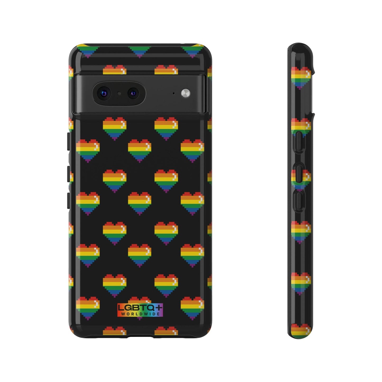 LGBTQWorldwide - ,,COMIC HERZEN" Doppelgehäuse Handyhülle Accessories, Glossy, iPhone Cases, Matte, Phone accessory, Phone Cases, Samsung Cases, Thermo, Valentine's Day Picks lgbtq Bekleidung Accessoires unisex Zubehör