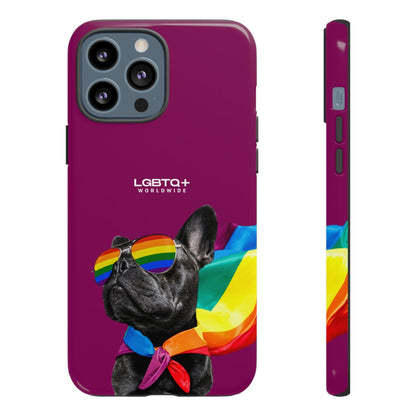 LGBTQWorldwide - ,,GLÜCKLICHER HUND" Doppelgehäuse Handyhülle Accessories, Glossy, iPhone Cases, Matte, Phone accessory, Phone Cases, Samsung Cases, Thermo, Valentine's Day Picks lgbtq Bekleidung Accessoires unisex Zubehör