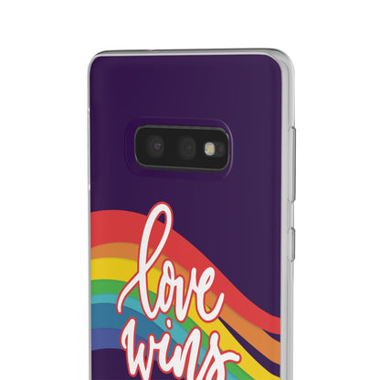 LGBTQWorldwide - ,,LIEBE GEWINNT" Flexible Handyhülle Accessories, Case, iPhone, iPhone Cases, Phone accessory, Phone Cases, Samsung Cases, silikon, Valentine's Day promotion lgbtq Bekleidung Accessoires unisex Zubehör