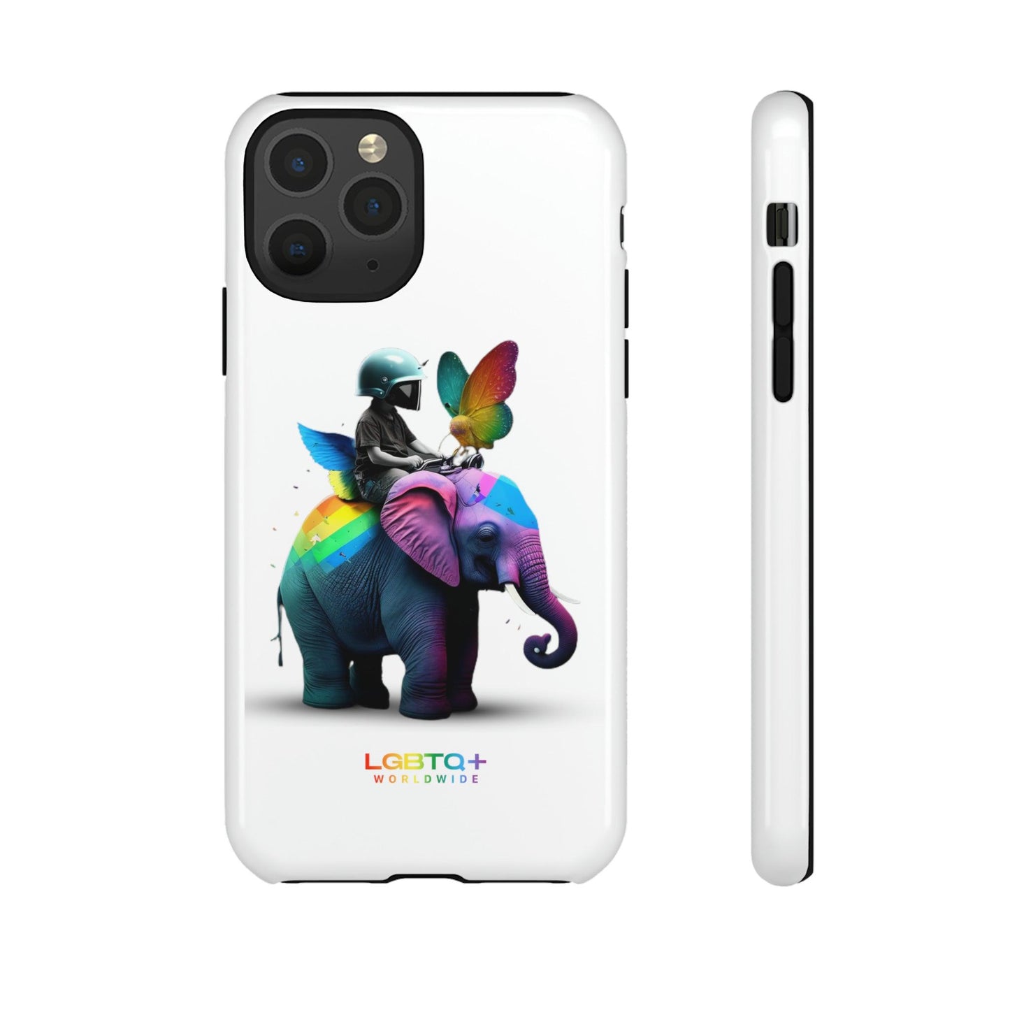 LGBTQWorldwide - ,,SCHMETTERLING" Doppelgehäuse Handyhülle Accessories, Glossy, iPhone Cases, Matte, Phone accessory, Phone Cases, Samsung Cases, tough, Valentine's Day Picks lgbtq Bekleidung Accessoires unisex Zubehör