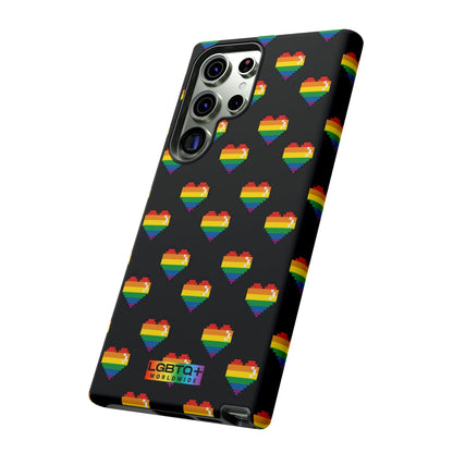 LGBTQWorldwide - ,,COMIC HERZEN" Doppelgehäuse Handyhülle Accessories, Glossy, iPhone Cases, Matte, Phone accessory, Phone Cases, Samsung Cases, Thermo, Valentine's Day Picks lgbtq Bekleidung Accessoires unisex Zubehör