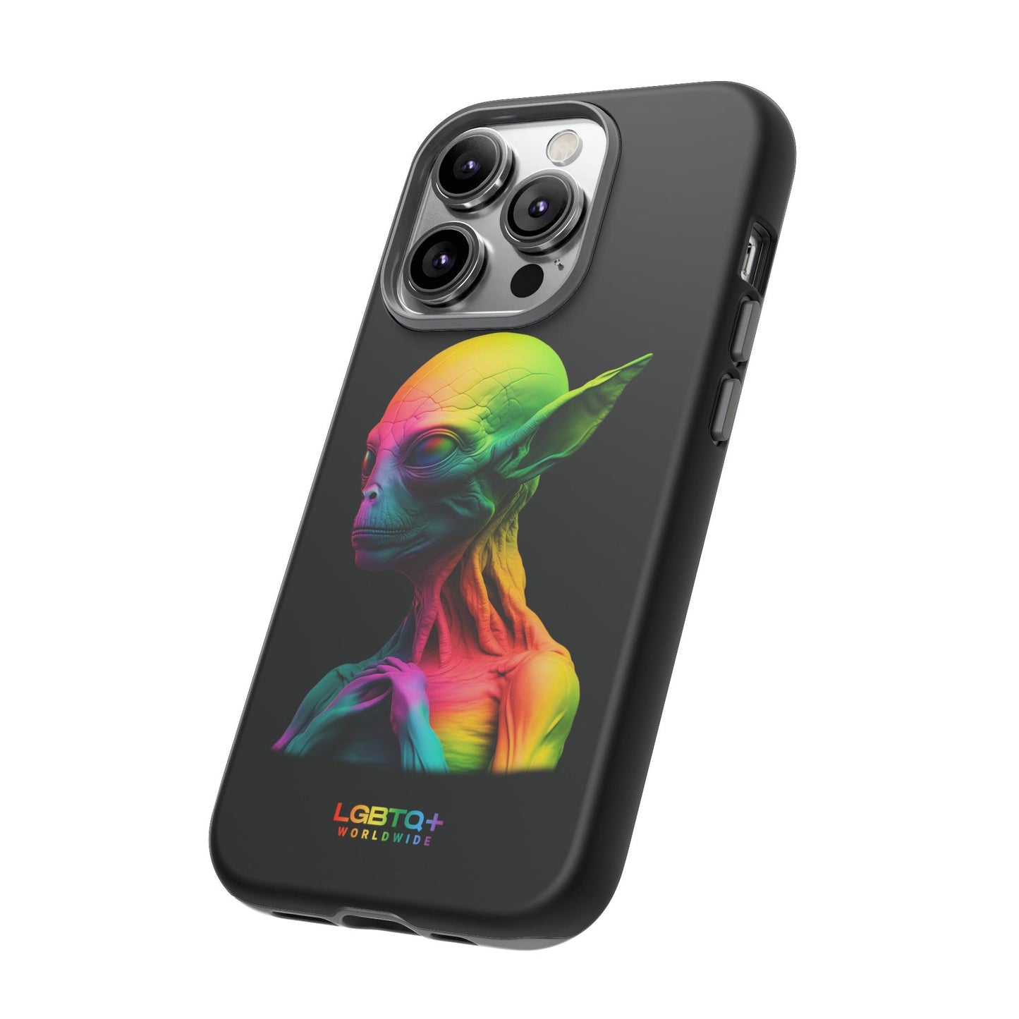 LGBTQWorldwide - ,,ALIEN" Doppelgehäuse Handyhülle Accessories, Glossy, iPhone Cases, Matte, Phone accessory, Phone Cases, Samsung Cases, tough, Valentine's Day Picks lgbtq Bekleidung Accessoires unisex Zubehör