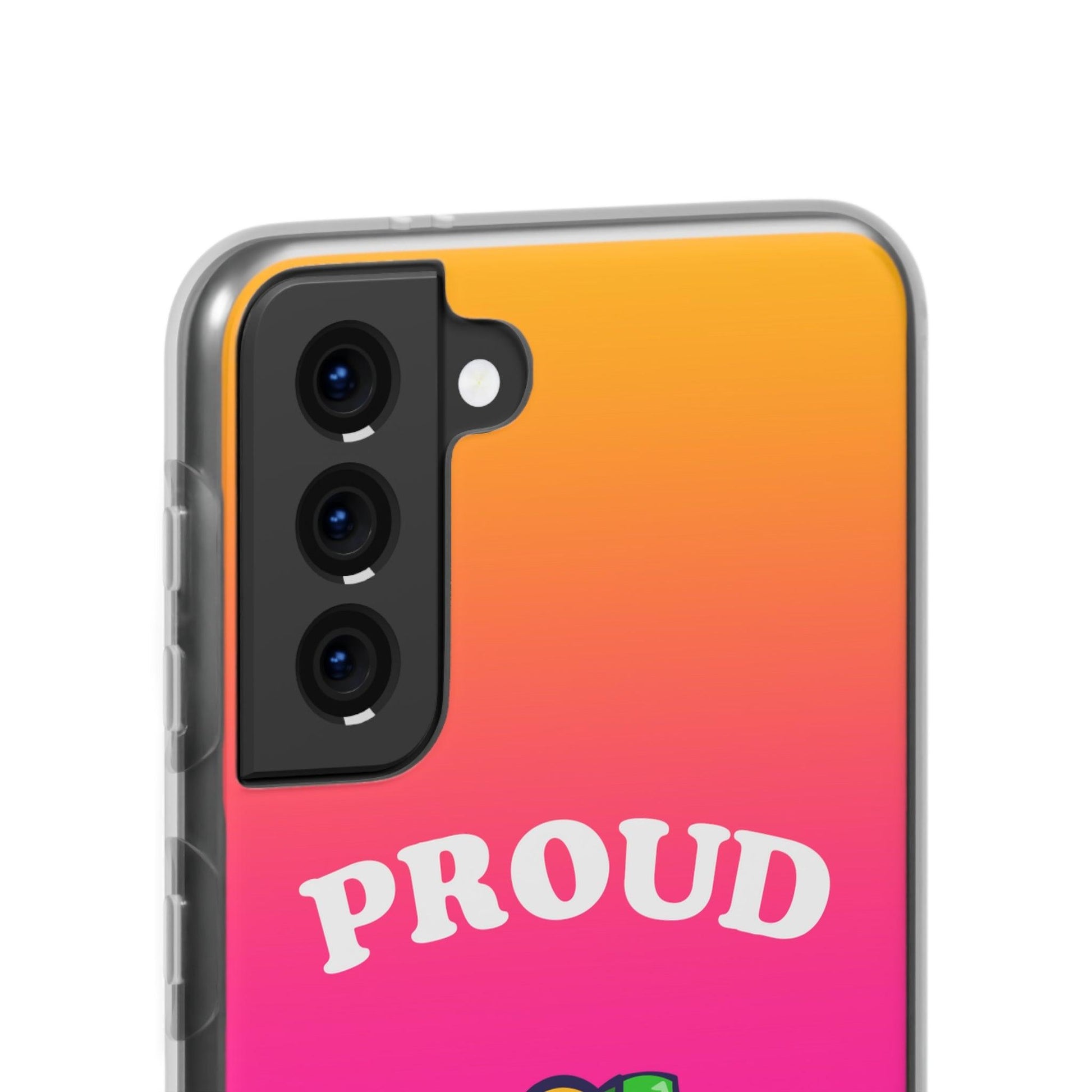 LGBTQWorldwide - ,,GLÜCKLICH" Flexible Handyhülle Accessories, Case, iPhone, iPhone Cases, Phone accessory, Phone Cases, Samsung Cases, silikon, Valentine's Day promotion lgbtq Bekleidung Accessoires unisex Zubehör