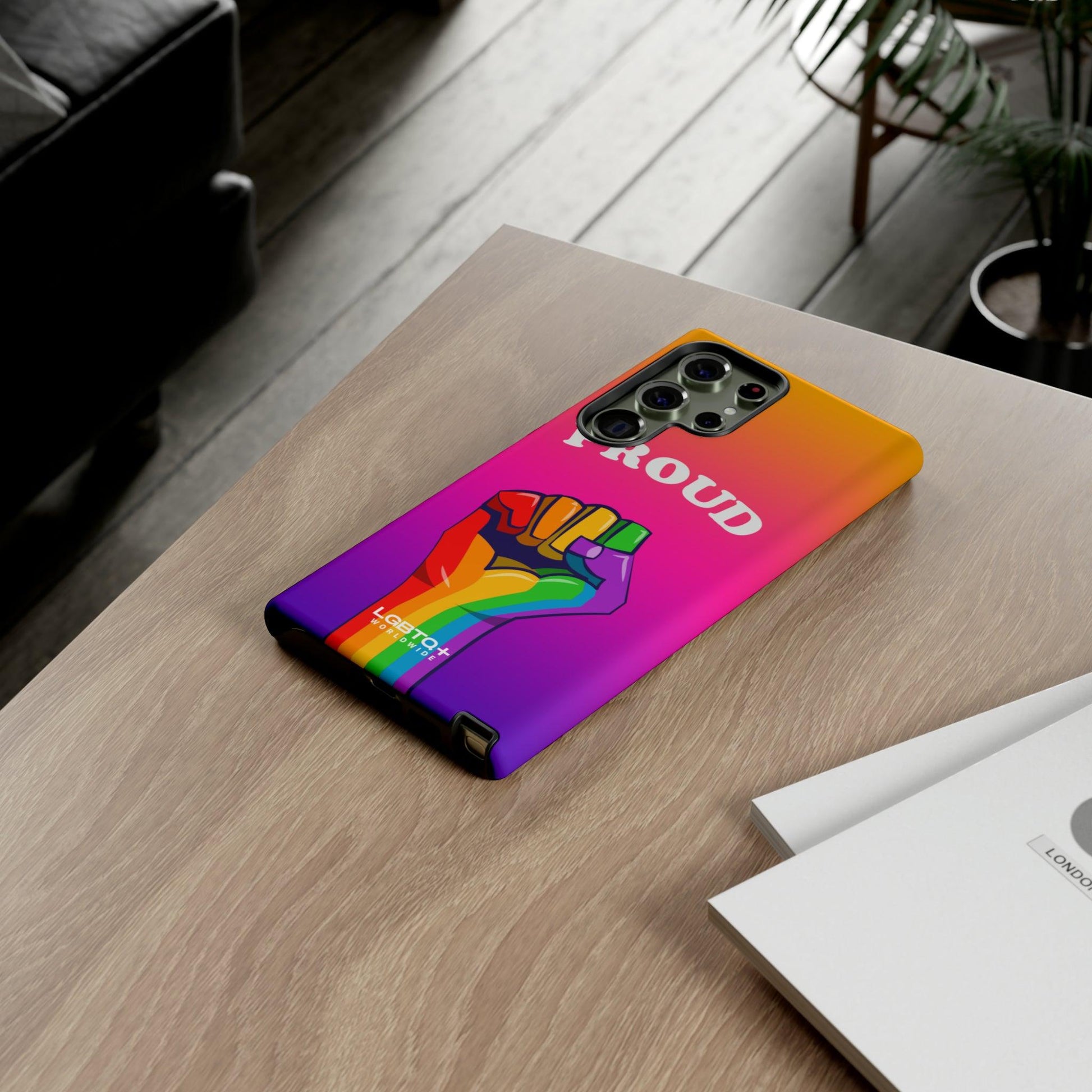 LGBTQWorldwide - ,,GLÜCKLICH" Doppelgehäuse Handyhülle Accessories, Glossy, iPhone Cases, Matte, Phone accessory, Phone Cases, Samsung Cases, Thermo, Valentine's Day Picks lgbtq Bekleidung Accessoires unisex Zubehör