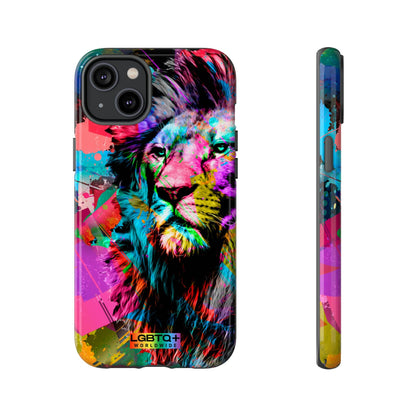 LGBTQWorldwide - ,,STARKER LÖWE" Doppelgehäuse Handyhülle Accessories, Glossy, iPhone Cases, Matte, Phone accessory, Phone Cases, Samsung Cases, Thermo, Valentine's Day Picks lgbtq Bekleidung Accessoires unisex Zubehör