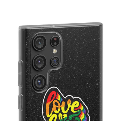 LGBTQWorldwide - ,,LIEBE IST LIEBE" Flexible Handyhülle Accessories, Case, iPhone, iPhone Cases, Phone accessory, Phone Cases, Samsung Cases, Valentine's Day promotion lgbtq Bekleidung Accessoires unisex Zubehör