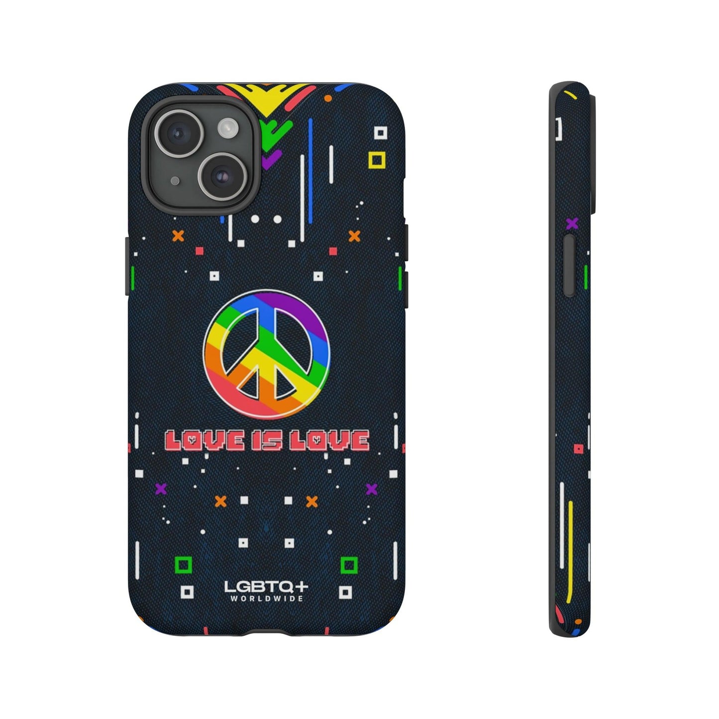 LGBTQWorldwide - ,,PEACE" Doppelgehäuse Handyhülle Accessories, Glossy, iPhone Cases, Matte, Phone accessory, Phone Cases, Samsung Cases, Thermo, Valentine's Day Picks lgbtq Bekleidung Accessoires unisex Zubehör