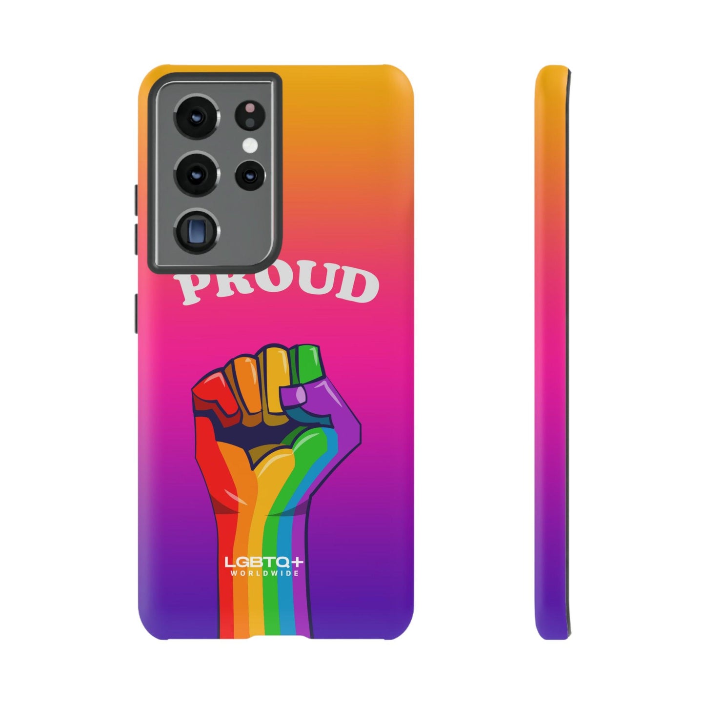 LGBTQWorldwide - ,,GLÜCKLICH" Doppelgehäuse Handyhülle Accessories, Glossy, iPhone Cases, Matte, Phone accessory, Phone Cases, Samsung Cases, Thermo, Valentine's Day Picks lgbtq Bekleidung Accessoires unisex Zubehör