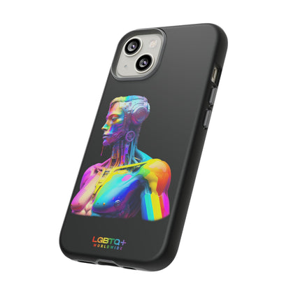 LGBTQWorldwide - ,,ZUKÜNFTIGER ROBOTER" Doppelgehäuse Handyhülle Accessories, Glossy, iPhone Cases, Matte, Phone accessory, Phone Cases, Samsung Cases, tough, Valentine's Day Picks lgbtq Bekleidung Accessoires unisex Zubehör