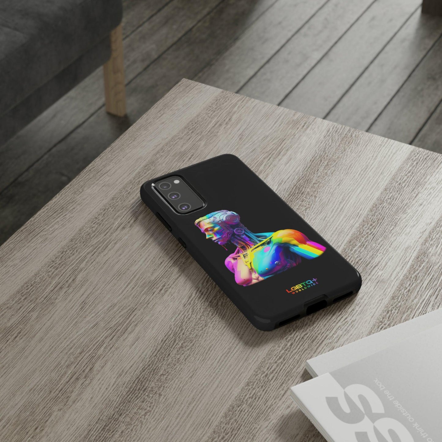 LGBTQWorldwide - ,,ZUKÜNFTIGER ROBOTER" Doppelgehäuse Handyhülle Accessories, Glossy, iPhone Cases, Matte, Phone accessory, Phone Cases, Samsung Cases, tough, Valentine's Day Picks lgbtq Bekleidung Accessoires unisex Zubehör