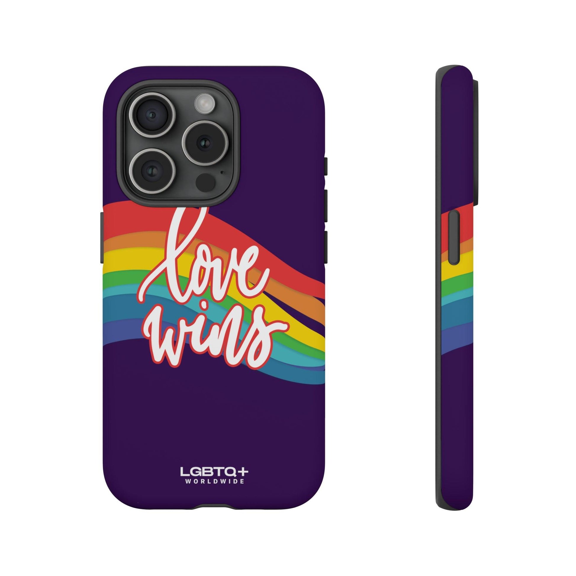 LGBTQWorldwide - ,,LIEBE GEWINNT" Doppelgehäuse Handyhülle Accessories, Glossy, iPhone Cases, Matte, Phone accessory, Phone Cases, Samsung Cases, Thermo, Valentine's Day Picks lgbtq Bekleidung Accessoires unisex Zubehör