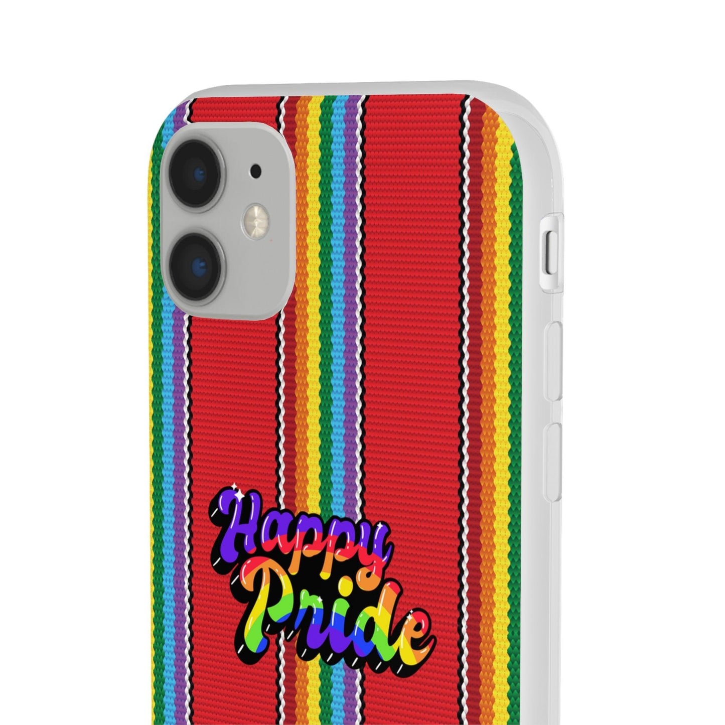 LGBTQWorldwide - ,,HAPPY PRIDE" Flexible Handyhülle Accessories, Case, iPhone, iPhone Cases, Phone accessory, Phone Cases, Samsung Cases, silikon, Valentine's Day promotion lgbtq Bekleidung Accessoires unisex Zubehör