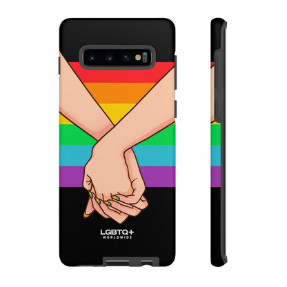 LGBTQWorldwide - ,,TOGETHER PRIDE" Doppelgehäuse Handyhülle Accessories, Glossy, iPhone Cases, Matte, Phone accessory, Phone Cases, Samsung Cases, Thermo, Valentine's Day Picks lgbtq Bekleidung Accessoires unisex Zubehör