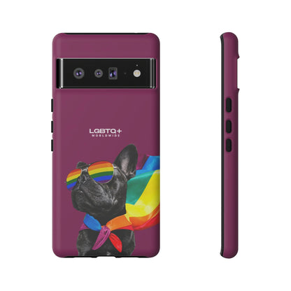 LGBTQWorldwide - ,,GLÜCKLICHER HUND" Doppelgehäuse Handyhülle Accessories, Glossy, iPhone Cases, Matte, Phone accessory, Phone Cases, Samsung Cases, Thermo, Valentine's Day Picks lgbtq Bekleidung Accessoires unisex Zubehör