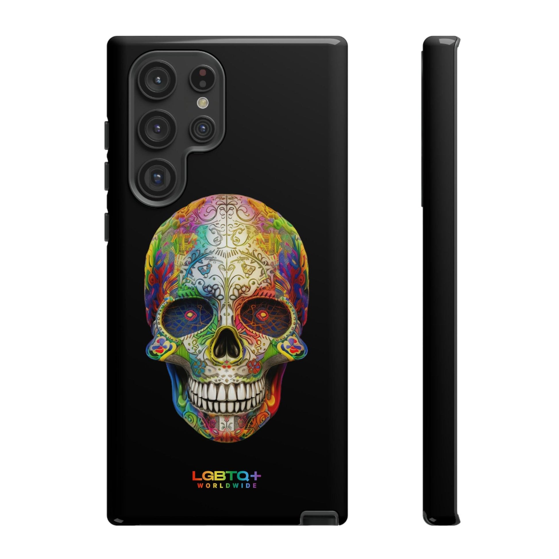 LGBTQWorldwide - ,,SKULL HEAD" Doppelgehäuse Handyhülle Accessories, Glossy, iPhone Cases, Matte, Phone accessory, Phone Cases, Samsung Cases, tough, Valentine's Day Picks lgbtq Bekleidung Accessoires unisex Zubehör