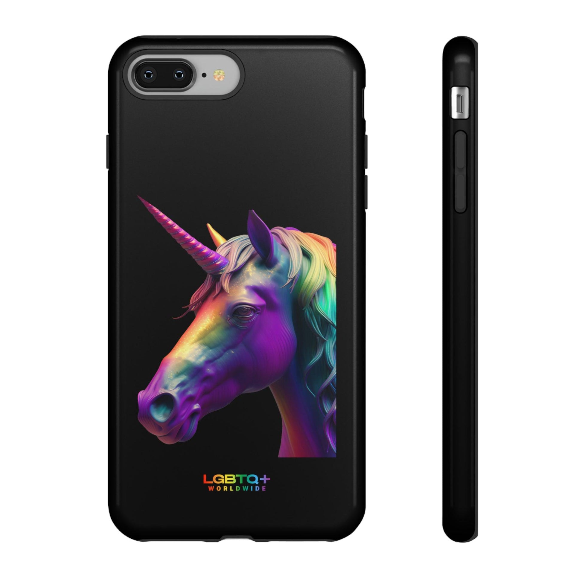 LGBTQWorldwide - ,,REGENBOGEN EINHORN" Doppelgehäuse Handyhülle Accessories, Glossy, iPhone Cases, Matte, Phone accessory, Phone Cases, Samsung Cases, tough, Valentine's Day Picks lgbtq Bekleidung Accessoires unisex Zubehör