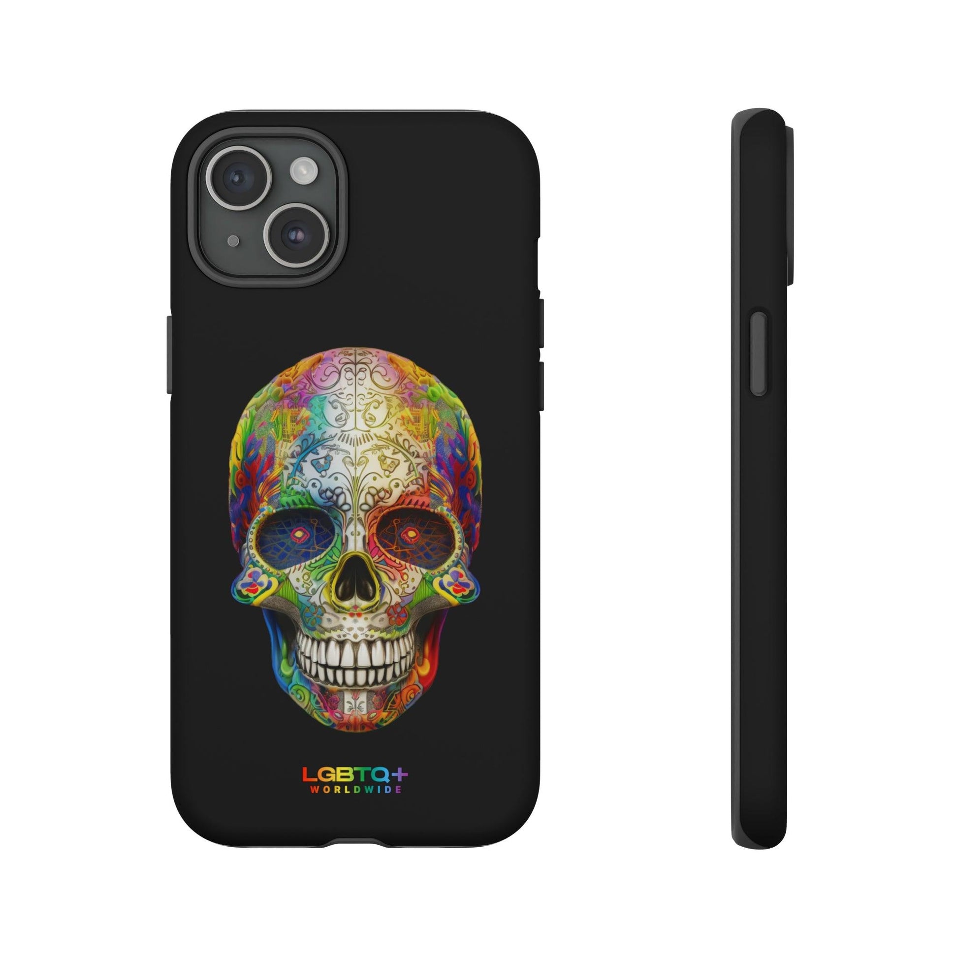 LGBTQWorldwide - ,,SKULL HEAD" Doppelgehäuse Handyhülle Accessories, Glossy, iPhone Cases, Matte, Phone accessory, Phone Cases, Samsung Cases, tough, Valentine's Day Picks lgbtq Bekleidung Accessoires unisex Zubehör