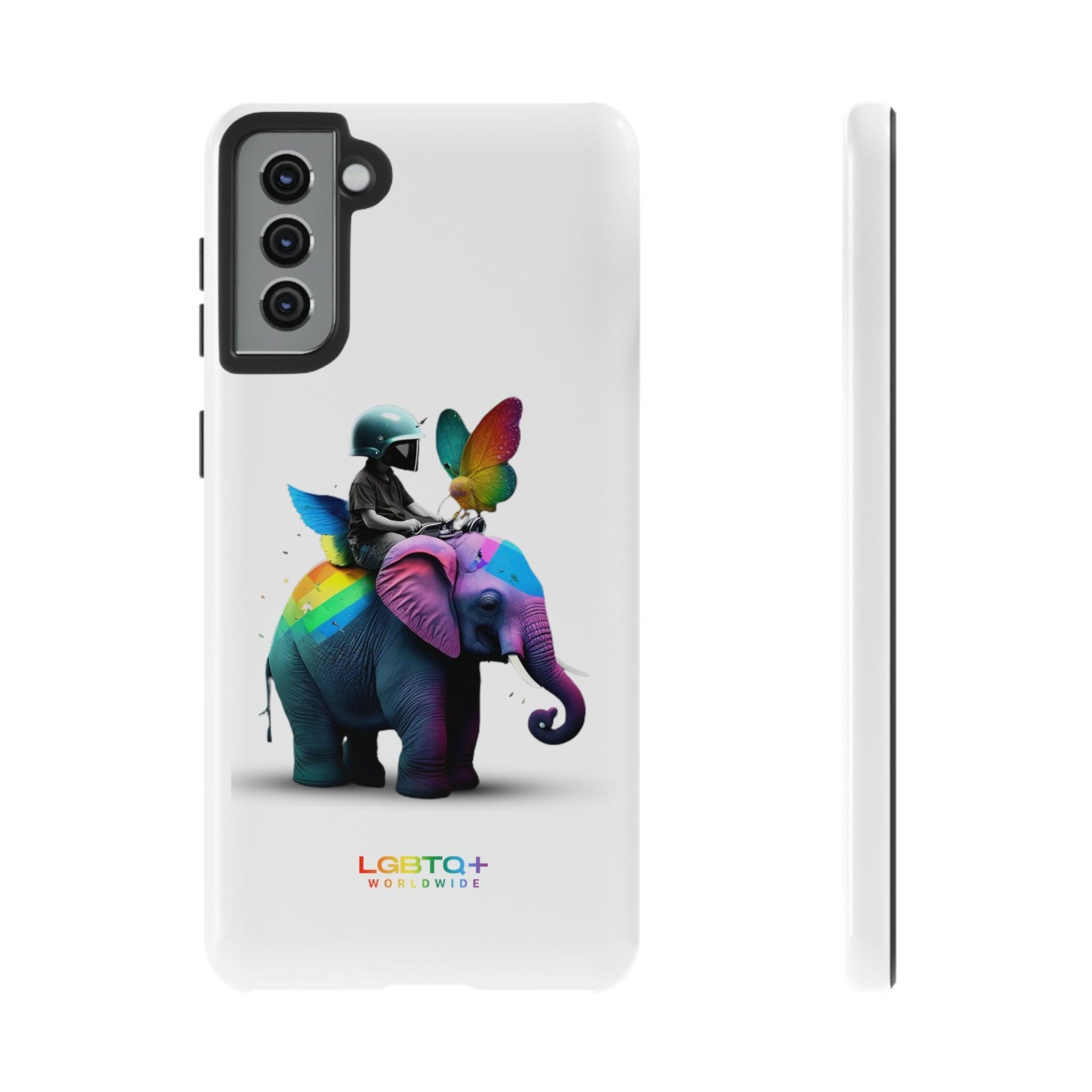 LGBTQWorldwide - ,,SCHMETTERLING" Doppelgehäuse Handyhülle Accessories, Glossy, iPhone Cases, Matte, Phone accessory, Phone Cases, Samsung Cases, tough, Valentine's Day Picks lgbtq Bekleidung Accessoires unisex Zubehör