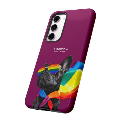 LGBTQWorldwide - ,,GLÜCKLICHER HUND" Doppelgehäuse Handyhülle Accessories, Glossy, iPhone Cases, Matte, Phone accessory, Phone Cases, Samsung Cases, Thermo, Valentine's Day Picks lgbtq Bekleidung Accessoires unisex Zubehör