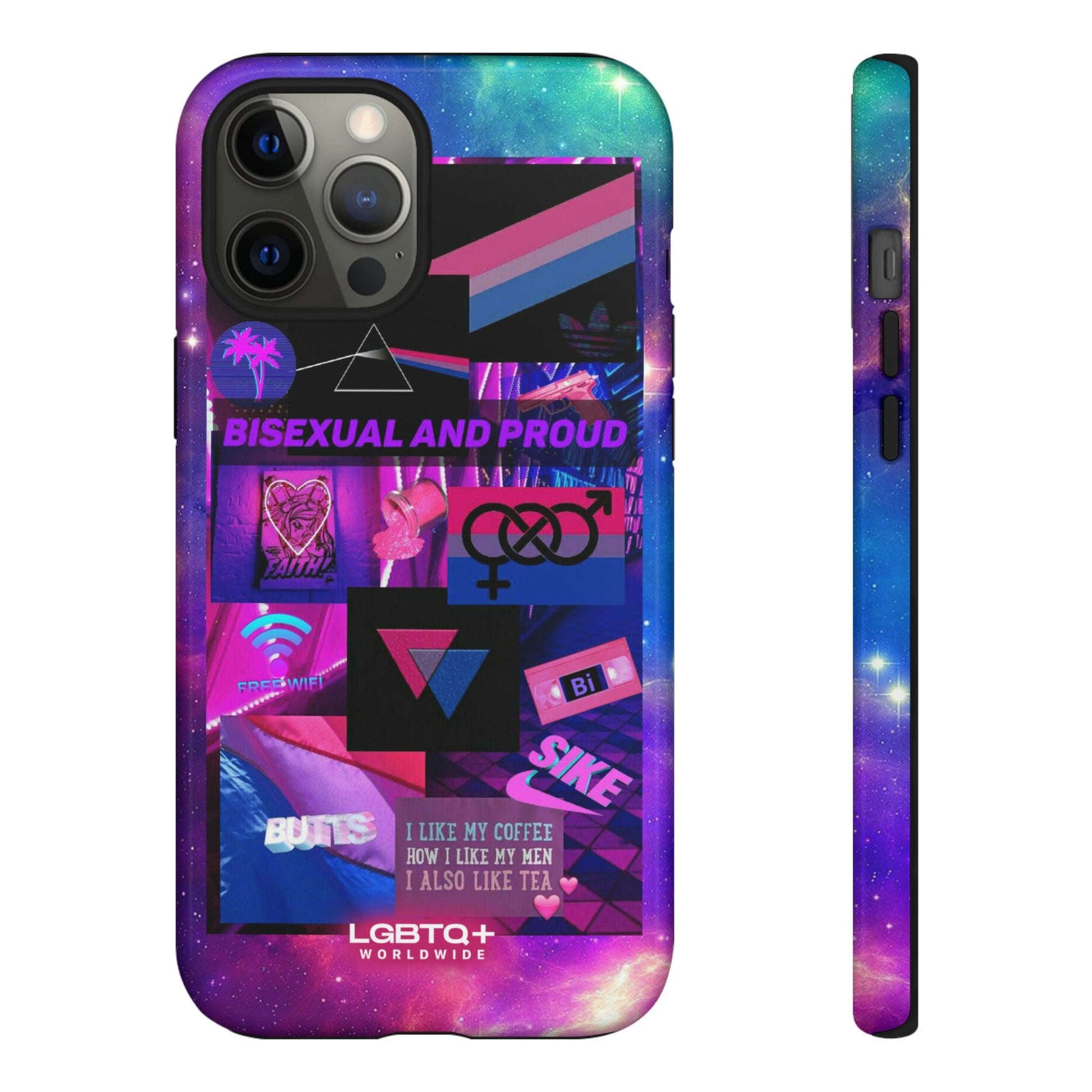 LGBTQWorldwide - ,,BISEXUAL" Doppelgehäuse Handyhülle Accessories, Glossy, iPhone Cases, Matte, Phone accessory, Phone Cases, Samsung Cases, Thermo, Valentine's Day Picks lgbtq Bekleidung Accessoires unisex Zubehör