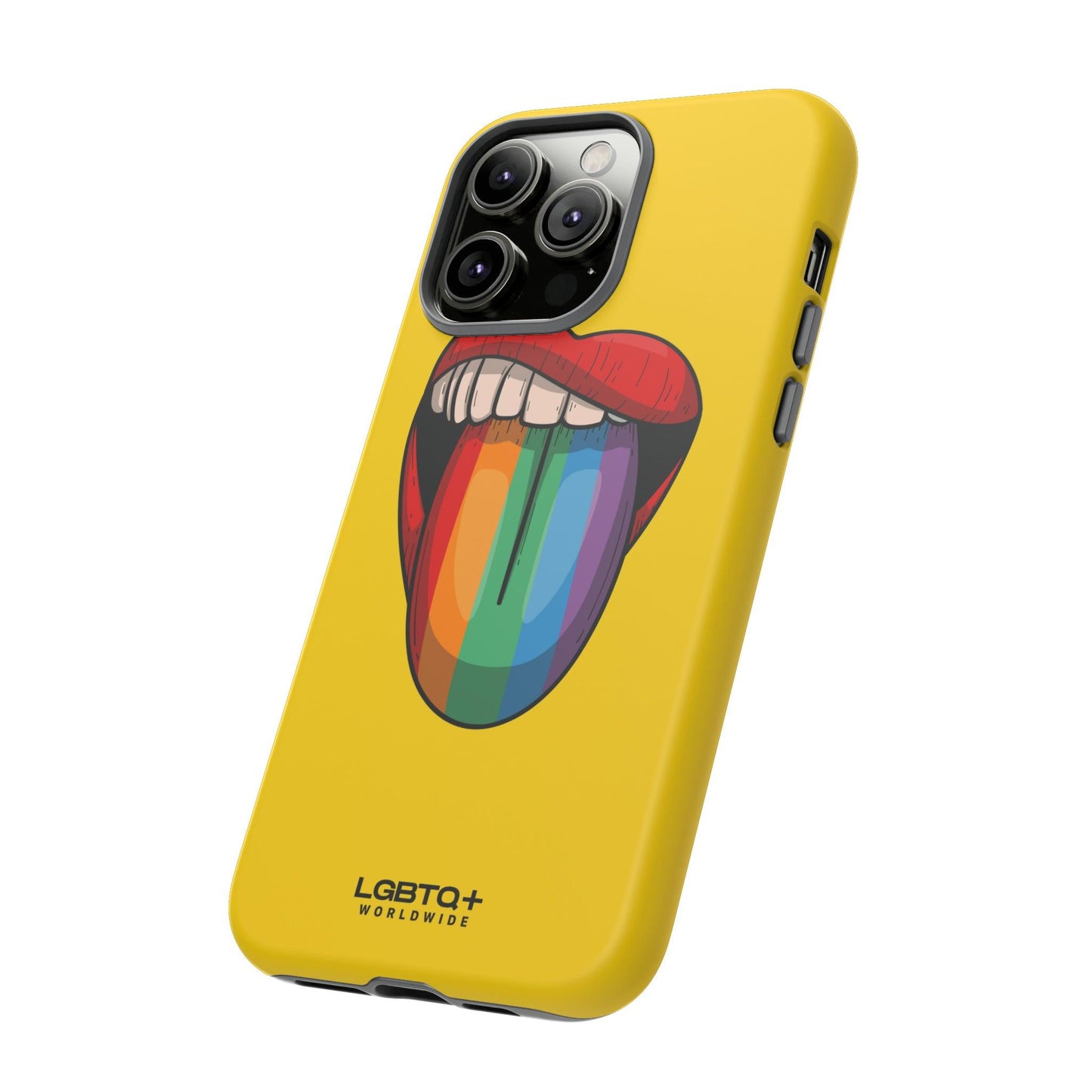 LGBTQWorldwide - ,,ZUNGE" Doppelgehäuse Handyhülle Accessories, Glossy, iPhone Cases, Matte, Phone accessory, Phone Cases, Samsung Cases, Thermo, Valentine's Day Picks lgbtq Bekleidung Accessoires unisex Zubehör