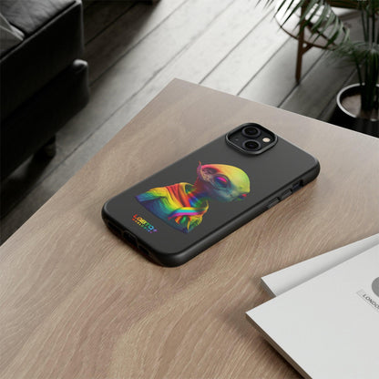 LGBTQWorldwide - ,,ALIEN" Doppelgehäuse Handyhülle Accessories, Glossy, iPhone Cases, Matte, Phone accessory, Phone Cases, Samsung Cases, tough, Valentine's Day Picks lgbtq Bekleidung Accessoires unisex Zubehör