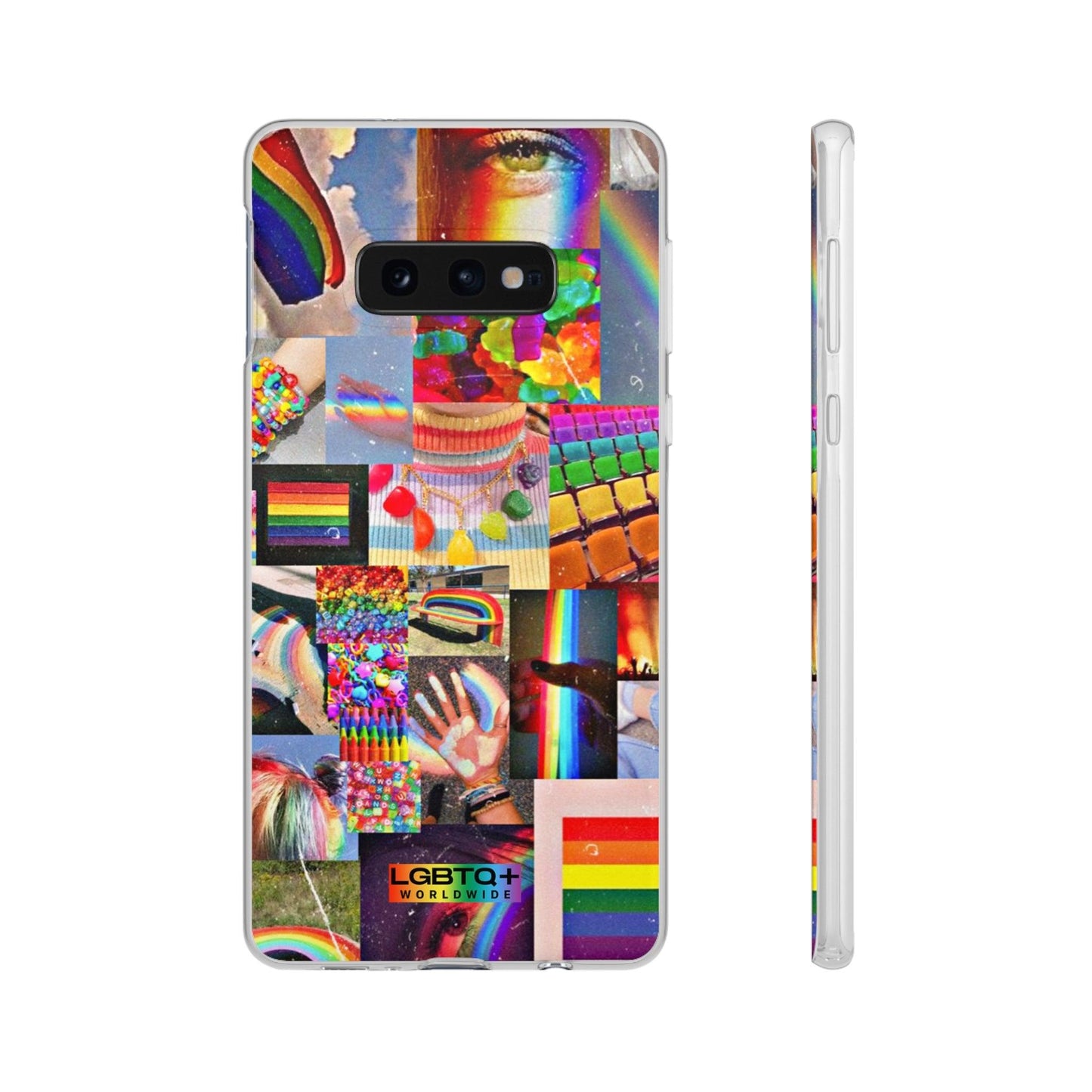 LGBTQWorldwide - ,,COMMUNITY" Flexible Handyhülle Accessories, Case, iPhone, iPhone Cases, Phone accessory, Phone Cases, Samsung Cases, silikon, Valentine's Day promotion lgbtq Bekleidung Accessoires unisex Zubehör