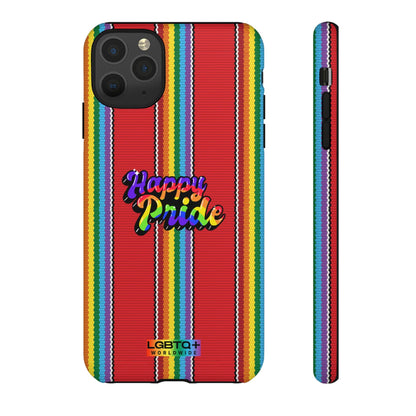 LGBTQWorldwide - ,,HAPPY PRIDE" Doppelgehäuse Handyhülle Accessories, Glossy, iPhone Cases, Matte, Phone accessory, Phone Cases, Samsung Cases, Thermo, Valentine's Day Picks lgbtq Bekleidung Accessoires unisex Zubehör