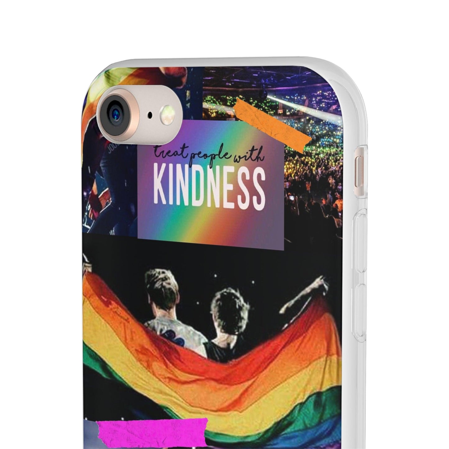 LGBTQWorldwide - ,,KINDNESS" Flexible Handyhülle Accessories, Case, iPhone, iPhone Cases, Phone accessory, Phone Cases, Samsung Cases, silikon, Valentine's Day promotion lgbtq Bekleidung Accessoires unisex Zubehör