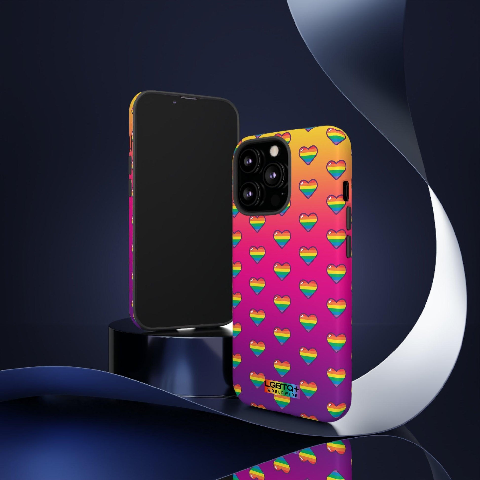 LGBTQWorldwide - ,,HERZ" Doppelgehäuse Handyhülle Accessories, Glossy, iPhone Cases, Matte, Phone accessory, Phone Cases, Samsung Cases, Thermo, Valentine's Day Picks lgbtq Bekleidung Accessoires unisex Zubehör