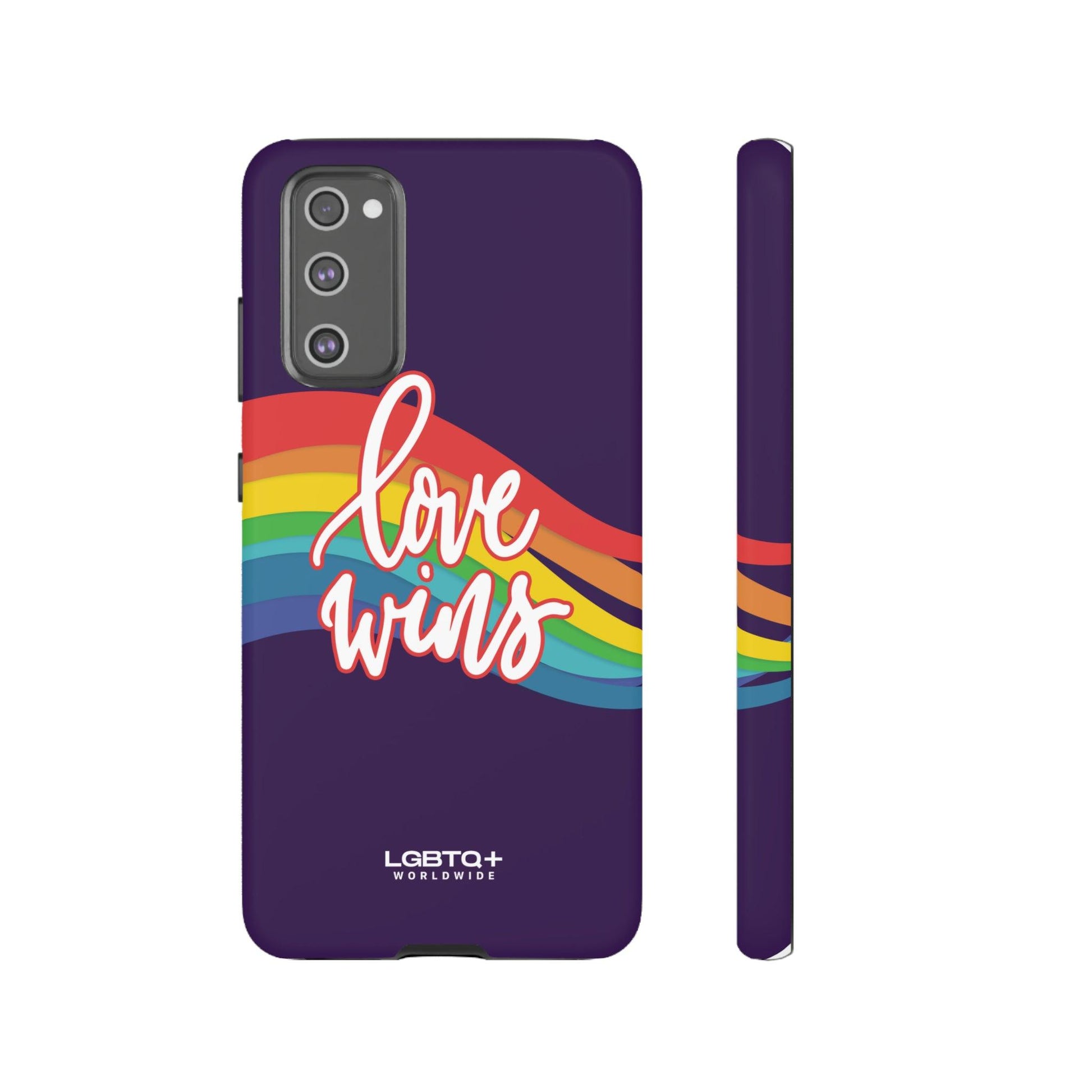 LGBTQWorldwide - ,,LIEBE GEWINNT" Doppelgehäuse Handyhülle Accessories, Glossy, iPhone Cases, Matte, Phone accessory, Phone Cases, Samsung Cases, Thermo, Valentine's Day Picks lgbtq Bekleidung Accessoires unisex Zubehör