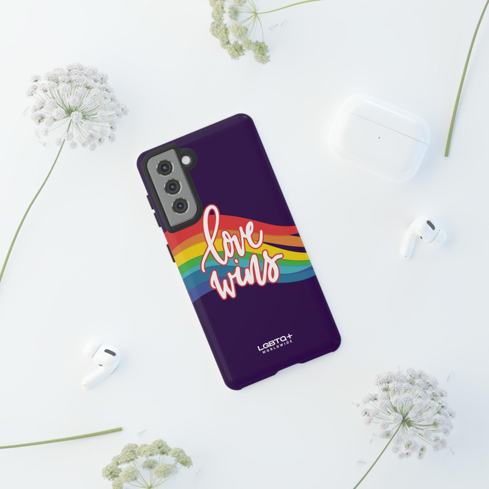 LGBTQWorldwide - ,,LIEBE GEWINNT" Doppelgehäuse Handyhülle Accessories, Glossy, iPhone Cases, Matte, Phone accessory, Phone Cases, Samsung Cases, Thermo, Valentine's Day Picks lgbtq Bekleidung Accessoires unisex Zubehör