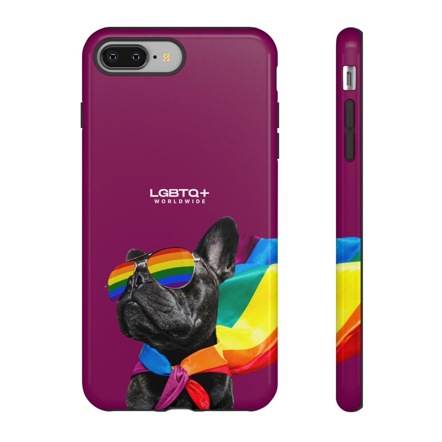 LGBTQWorldwide - ,,GLÜCKLICHER HUND" Doppelgehäuse Handyhülle Accessories, Glossy, iPhone Cases, Matte, Phone accessory, Phone Cases, Samsung Cases, Thermo, Valentine's Day Picks lgbtq Bekleidung Accessoires unisex Zubehör