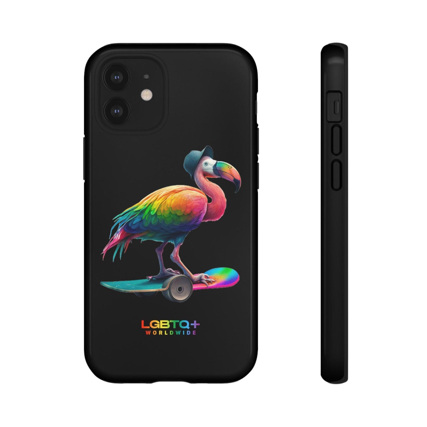 LGBTQWorldwide - ,,FLAMINGO" Doppelgehäuse Handyhülle Accessories, Glossy, iPhone Cases, Matte, Phone accessory, Phone Cases, Samsung Cases, tough, Valentine's Day Picks lgbtq Bekleidung Accessoires unisex Zubehör