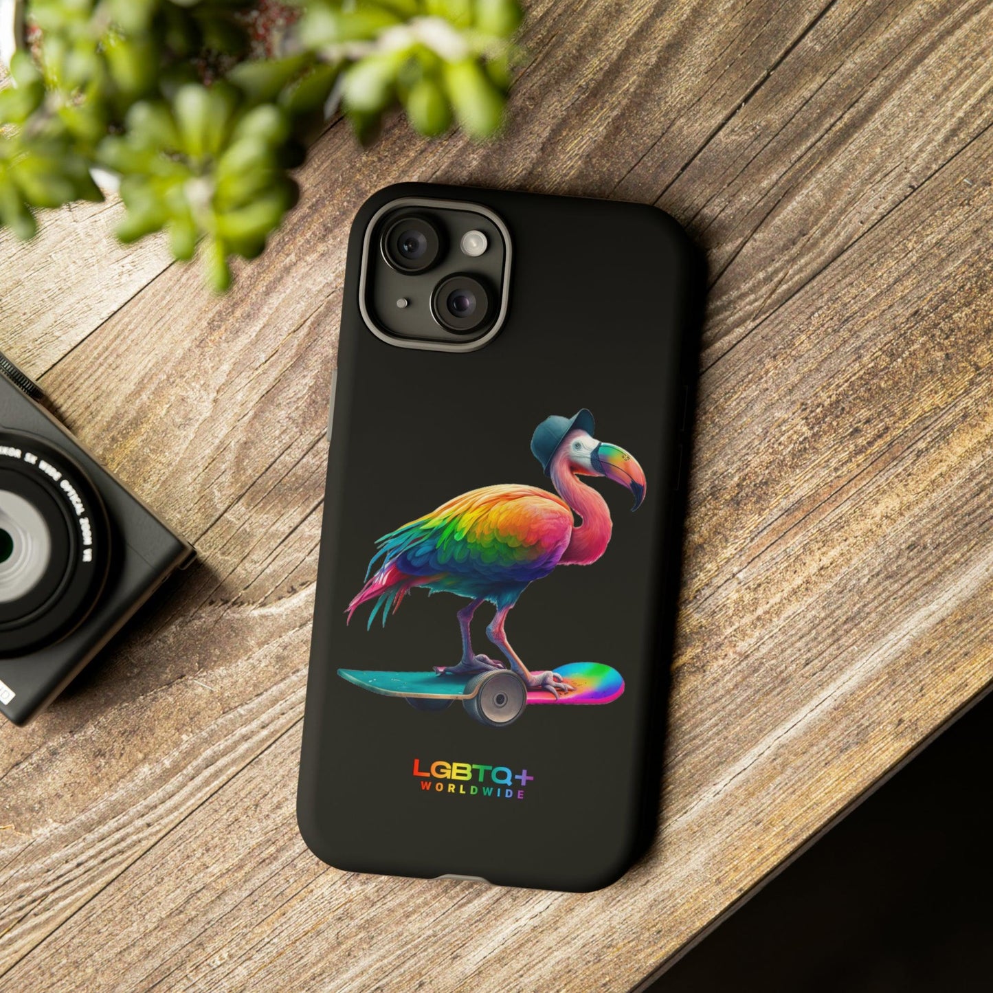 LGBTQWorldwide - ,,FLAMINGO" Doppelgehäuse Handyhülle Accessories, Glossy, iPhone Cases, Matte, Phone accessory, Phone Cases, Samsung Cases, tough, Valentine's Day Picks lgbtq Bekleidung Accessoires unisex Zubehör