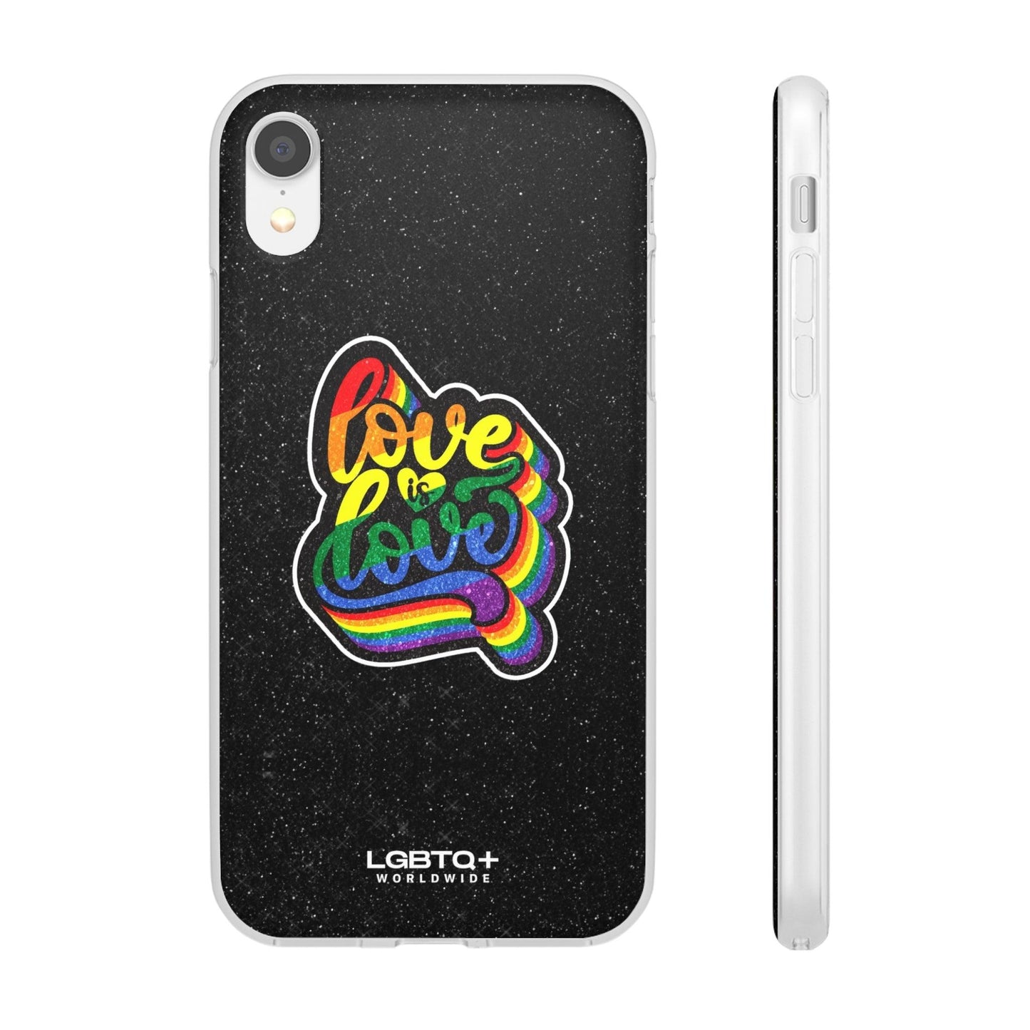 LGBTQWorldwide - ,,LIEBE IST LIEBE" Flexible Handyhülle Accessories, Case, iPhone, iPhone Cases, Phone accessory, Phone Cases, Samsung Cases, Valentine's Day promotion lgbtq Bekleidung Accessoires unisex Zubehör