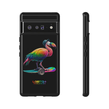 LGBTQWorldwide - ,,FLAMINGO" Doppelgehäuse Handyhülle Accessories, Glossy, iPhone Cases, Matte, Phone accessory, Phone Cases, Samsung Cases, tough, Valentine's Day Picks lgbtq Bekleidung Accessoires unisex Zubehör