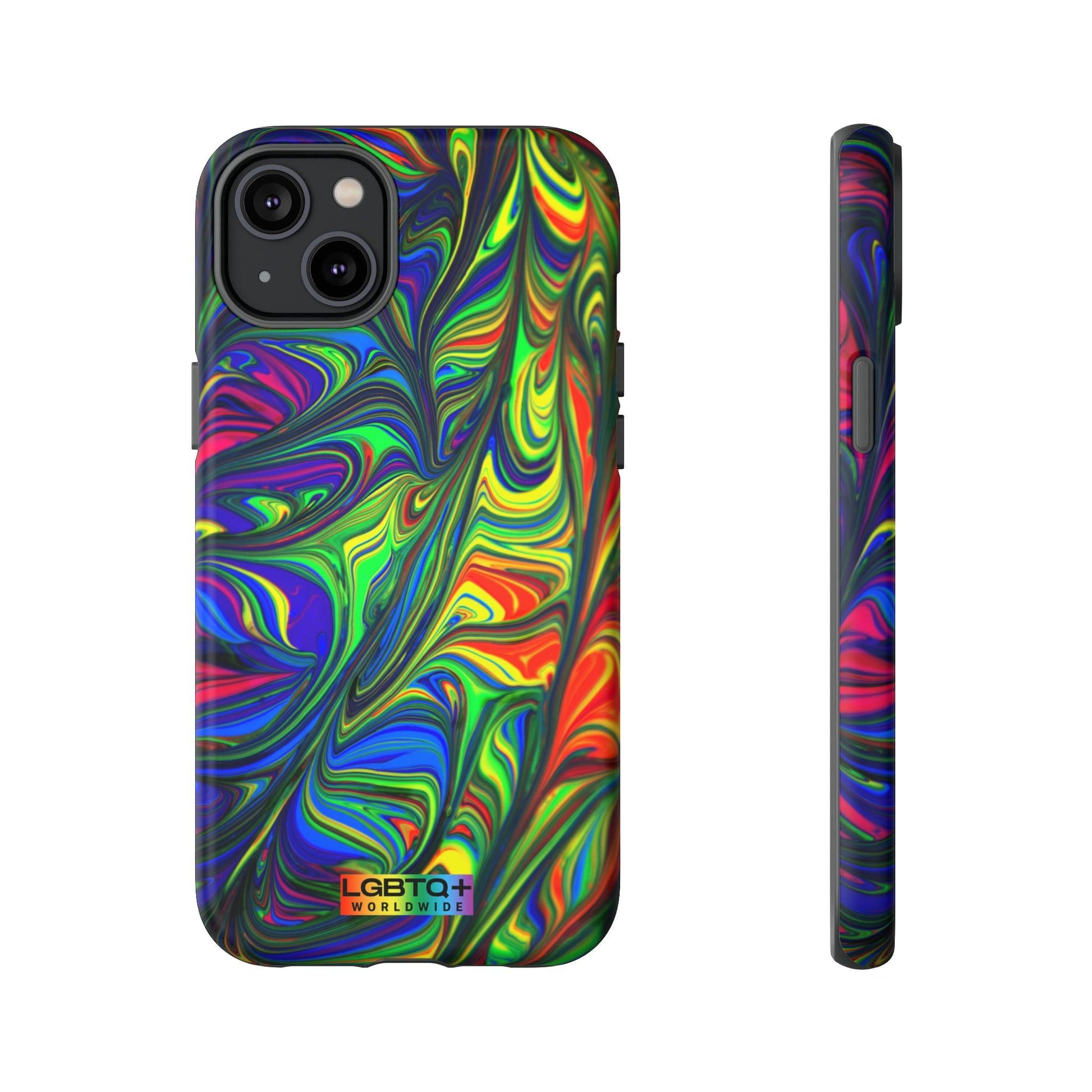 LGBTQWorldwide - ,,ILLUSION" Doppelgehäuse Handyhülle Accessories, Glossy, iPhone Cases, Matte, Phone accessory, Phone Cases, Samsung Cases, Thermo, Valentine's Day Picks lgbtq Bekleidung Accessoires unisex Zubehör