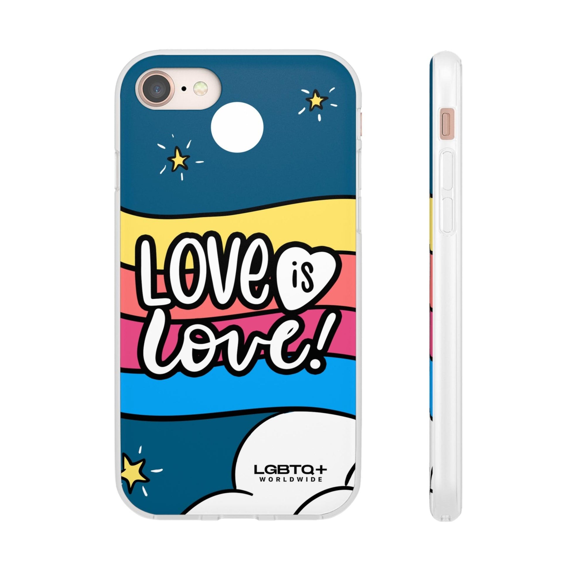 LGBTQWorldwide - ,,LIEBES WOLKE" Flexible Handyhülle Accessories, Case, iPhone, iPhone Cases, Phone accessory, Phone Cases, Samsung Cases, silikon, Valentine's Day promotion lgbtq Bekleidung Accessoires unisex Zubehör