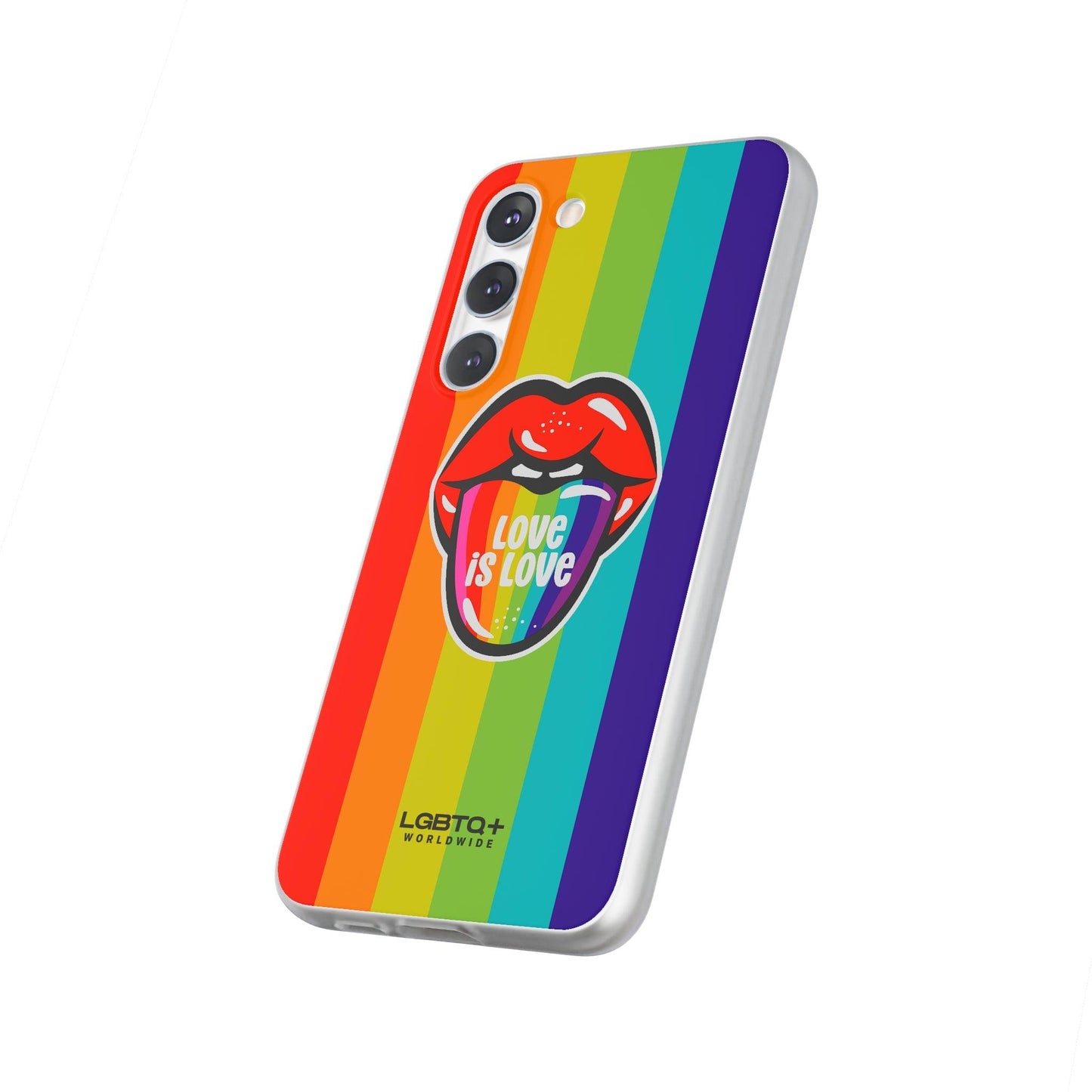 LGBTQWorldwide - ,,LIEBES ZUNGE" Flexible Handyhülle Accessories, Case, iPhone, iPhone Cases, Phone accessory, Phone Cases, Samsung Cases, silikon, Valentine's Day promotion lgbtq Bekleidung Accessoires unisex Zubehör